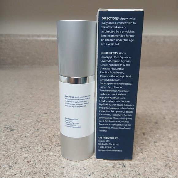 MiamiMD Miami MD Dark Spot Corrector for Face & Hands 1 oz / 30 mL - New in Box - Picture 2 of 4